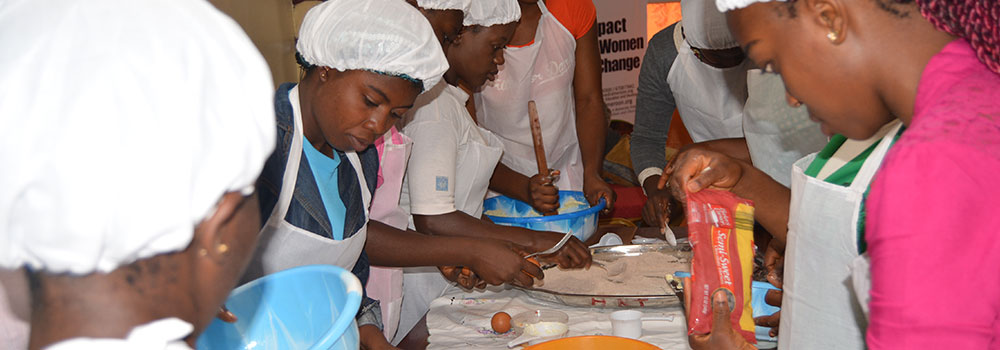 Our Economic Empowerment Program builds the skills of disadvantaged youth and women on income generating schemes and support them to start small businesses and farms